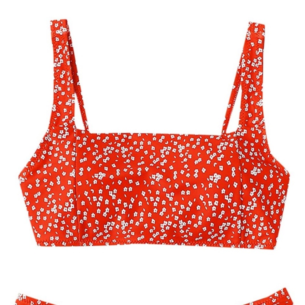 Red and White Bikini